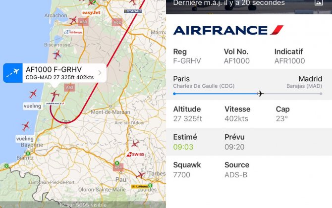 Air France flight declares emergency, diverting to another airport