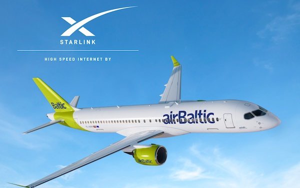 airBaltic will equip the entire fleet with SpaceX Starlink 