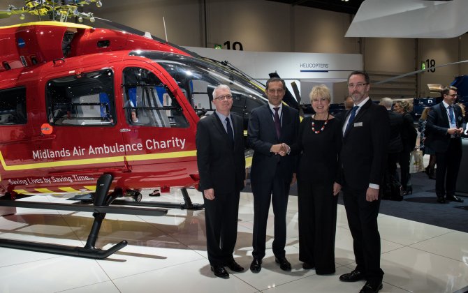 Airbus Helicopters Handover First H145 for Midlands Air Ambulance Charity