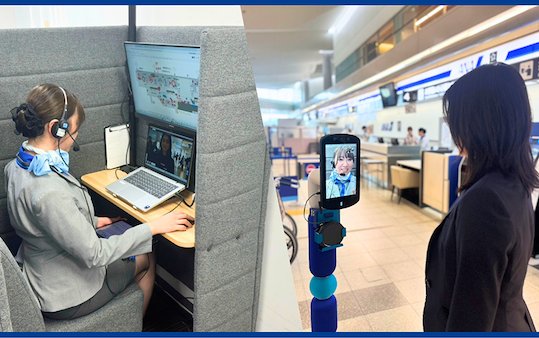 ANA and avatarin launch inter-airport remote passenger support using "newme" robots, a first for a Japanese airline