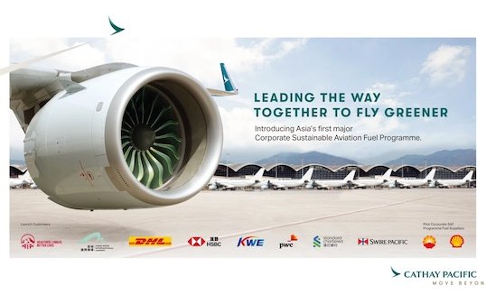 Asia first major Corporate SAF Programme - Cathay Pacific