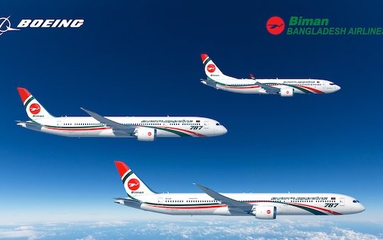 Biman Bangladesh Airlines orders 14 Boeing 787 Dreamliner and 737 MAX jets