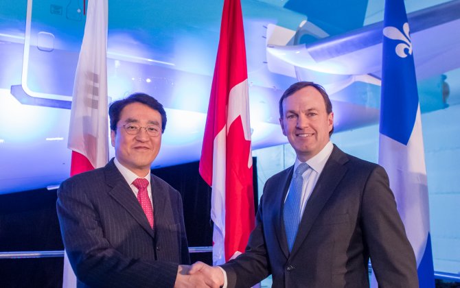 Bombardier Delivers Korean Air Line&rsquo;s First CS300 Airliner