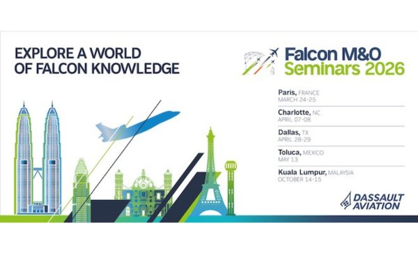 Dassault announces 2026 Falcon Regional M&O Seminar schedule