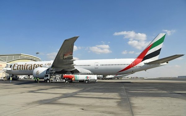 Emirates completes engine ground testing with 100% SAF fuel