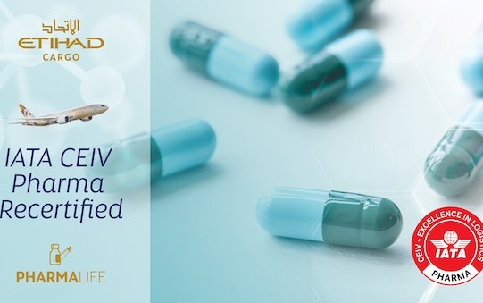 Etihad Cargo achieves IATA CEIV Pharma recertification 
