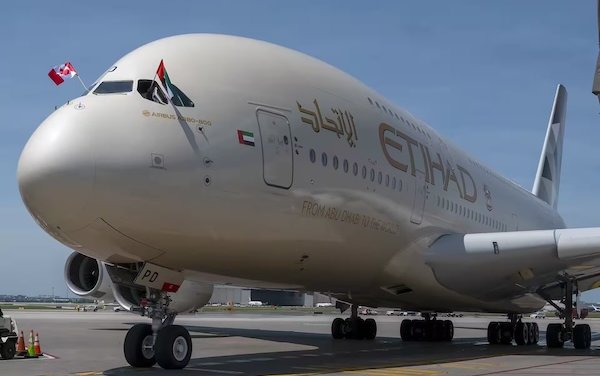 Etihad touches down with daily A380 flights to Toronto