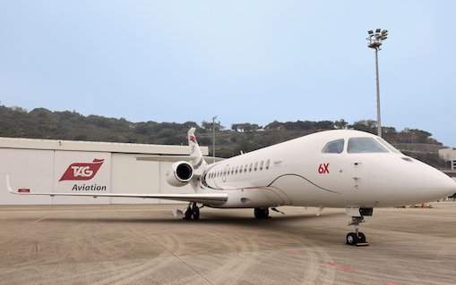 Falcon 6X Makes Debut at Macau FBO, Handled by TAG Macau FBO 