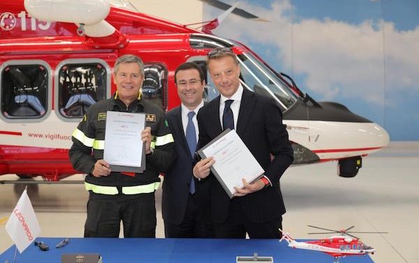 First two AW139 helicopters delivered to Italy&rsquo;s National Fire Corps 