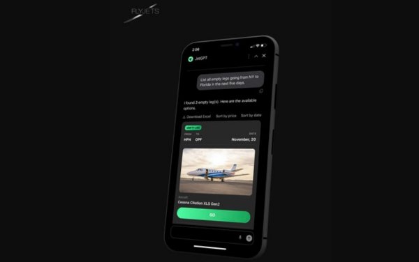 FlyJets launches JetGPT&trade;, introducing AI-powered innovation to the charter and flight-sharing market