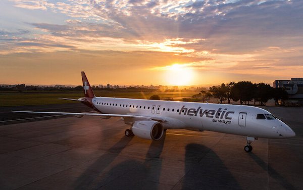 Helvetic Airways took delivery of its first Embraer E195-E2