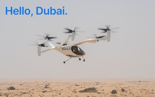 Joby Dubai flights and beginning of commercial market readiness work