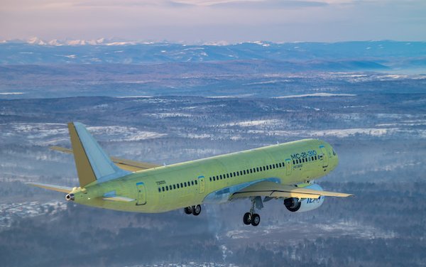 MC-21-310 aircraft with Russian PD-14 engines made its maiden flight
