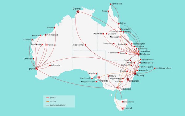 Qantas and Jetstar increase their domestic and regional flying 