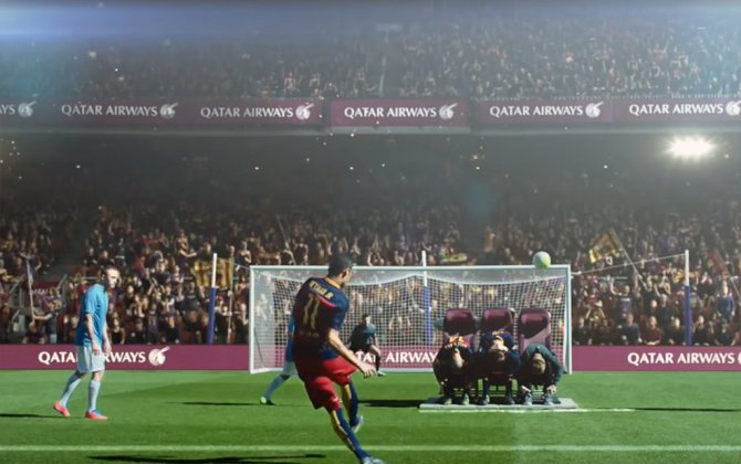 Qatar Airways Enlists FC Barcelona for Its New In-Flight Safety Video
