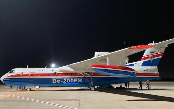 Russian Be-200 amphibious aircraft will take up fire extinguishing duty in Turkey