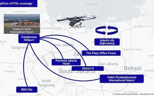 SkyDrive and Whitesky forge strategic alliance to launch eVTOL operations in Indonesia