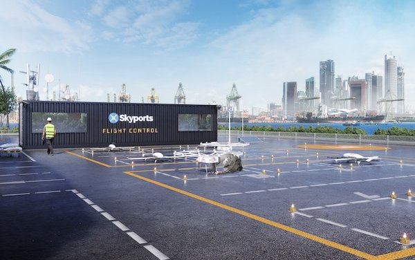 Skyports signs MOU with Jurong Port to develop maritime drone delivery infrastructure