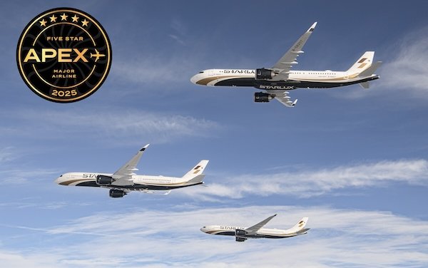 STARLUX Airlines earns prestigious 2025 Five Star Major Airline Award from APEX
