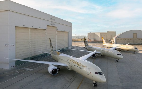 Three new 787-9 Dreamliners join the Etihad Airways fleet as it flies towards ambitious growth