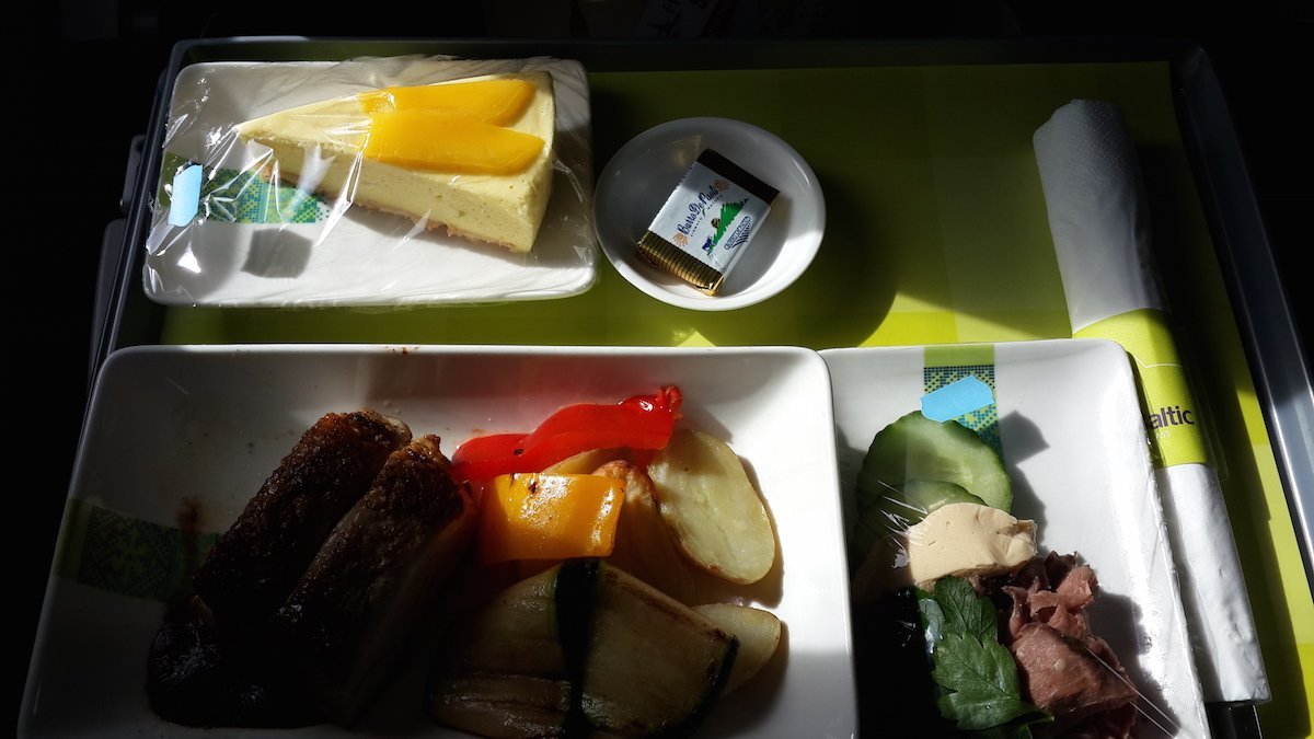 Great choice of meals on Airbaltic